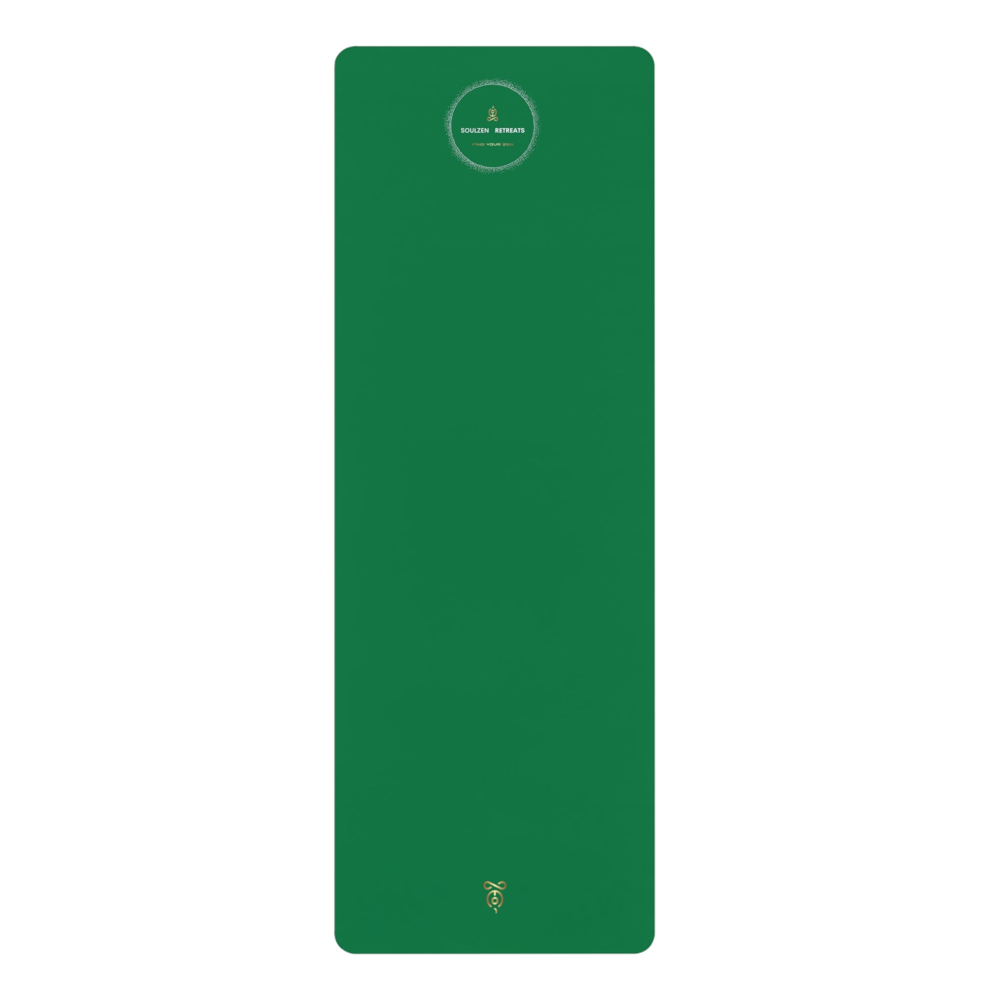'Soulzen Icon' Rubber Yoga Mat- Dark Green - Soulzen Retreats