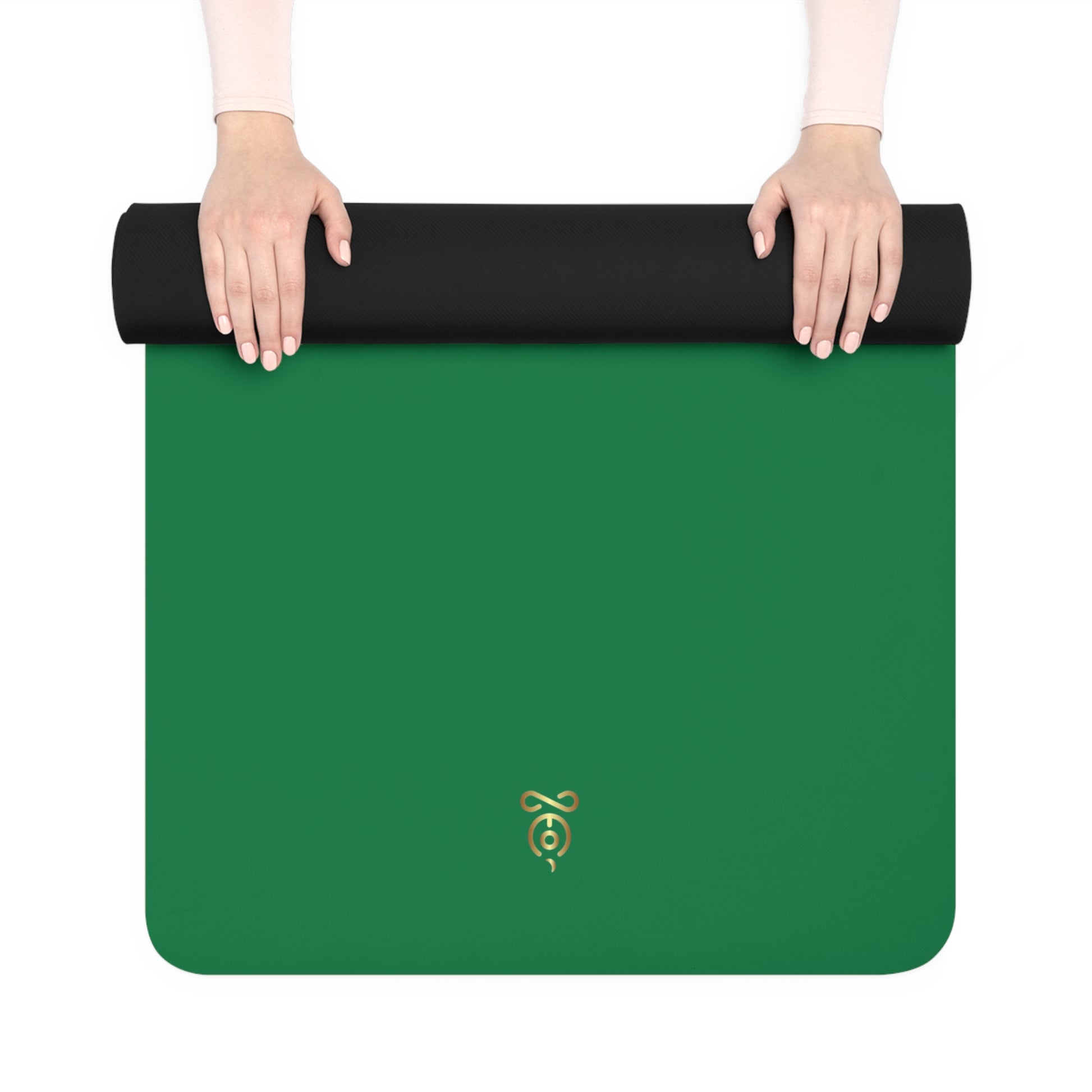 'Soulzen Icon' Rubber Yoga Mat- Dark Green - Soulzen Retreats