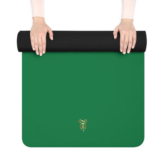 'Soulzen Icon' Rubber Yoga Mat- Dark Green - Soulzen Retreats