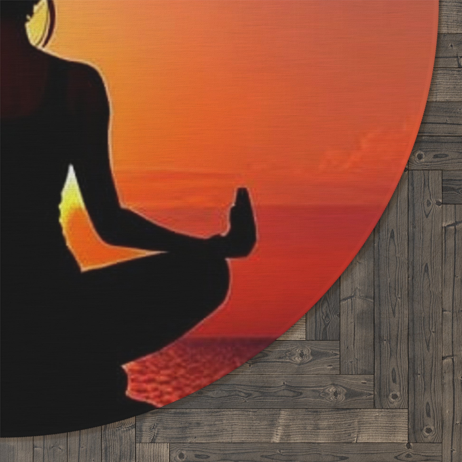 'Mindfulness' Round Meditation Rug - Soulzen Retreats