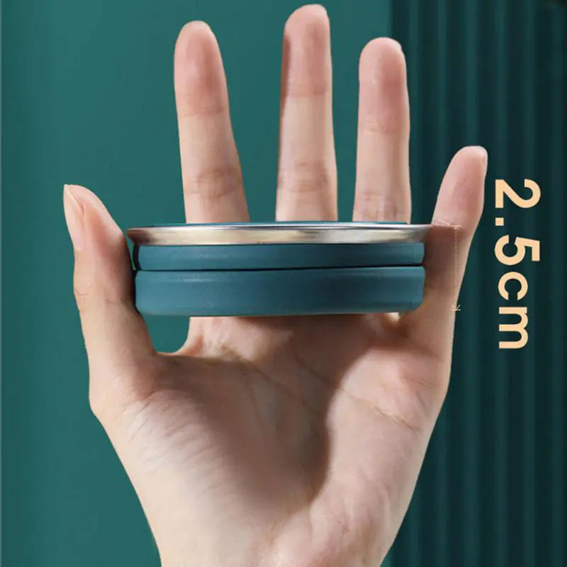 Portable Silicone Collapsible Cup With Lid