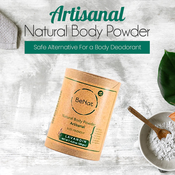 All-Natural Eco-Friendly Deodorant & Body Powder - for Skin, Hair, Baby, & Feet (Talc-Free)